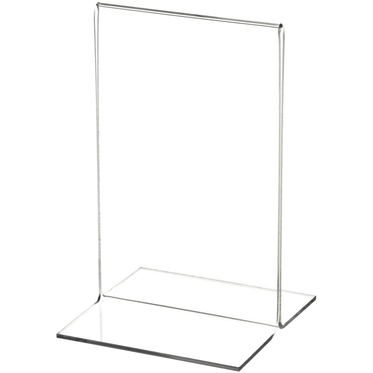 Plymor Clear Acrylic Sign Display / Literature Holder (Bottom-Load), 3.5" W x 5.5" H